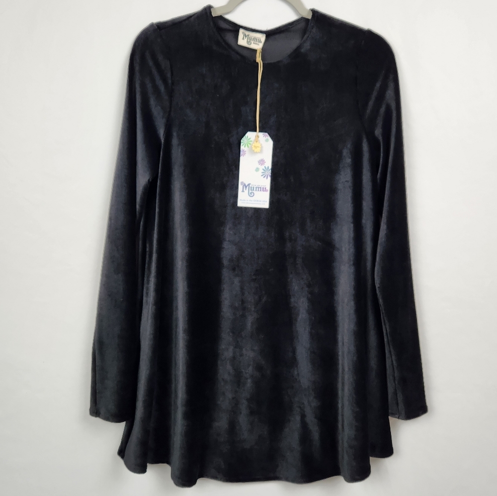 NWT Show me your Mumu, Tyler Tunic Velvet Dress Size Small